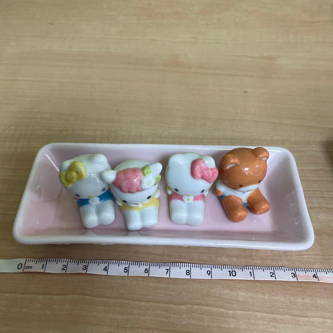 ハローキティ　希少　箸置き　調味料入れ　レア　レトロ　HELLO KITTY