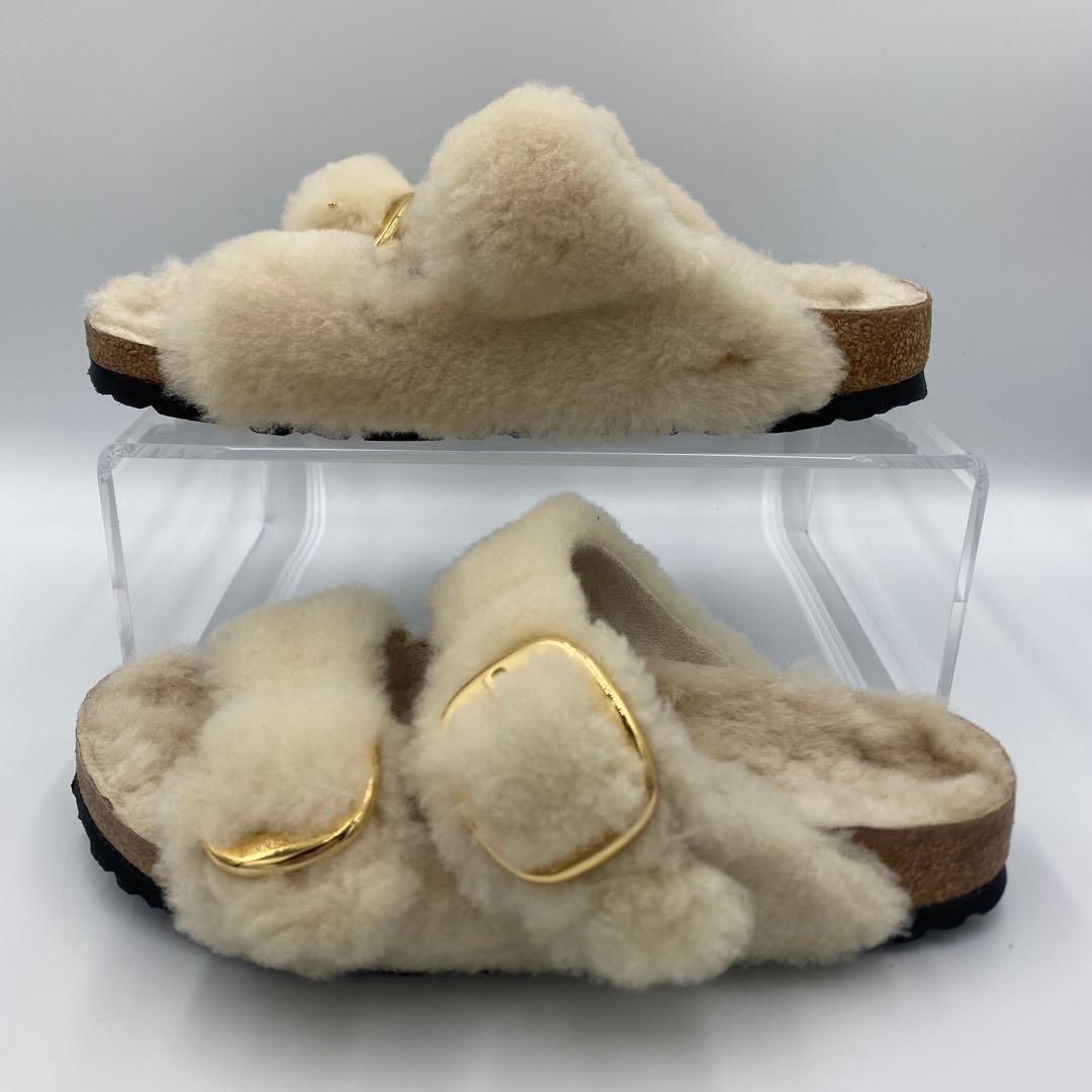 【美品】BIRKENSTOCK アリゾナ　ビッグバックル　テディ38