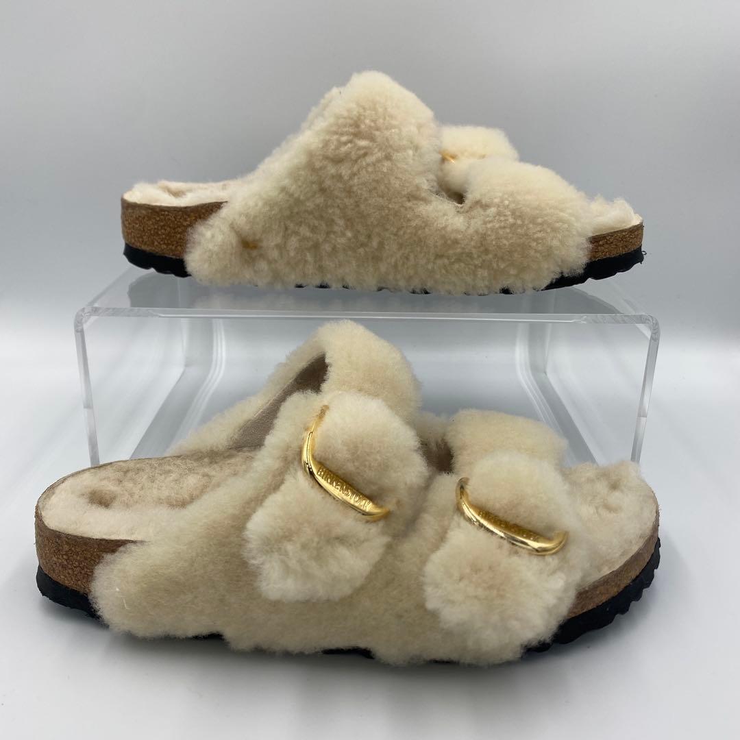 【美品】BIRKENSTOCK アリゾナ　ビッグバックル　テディ38