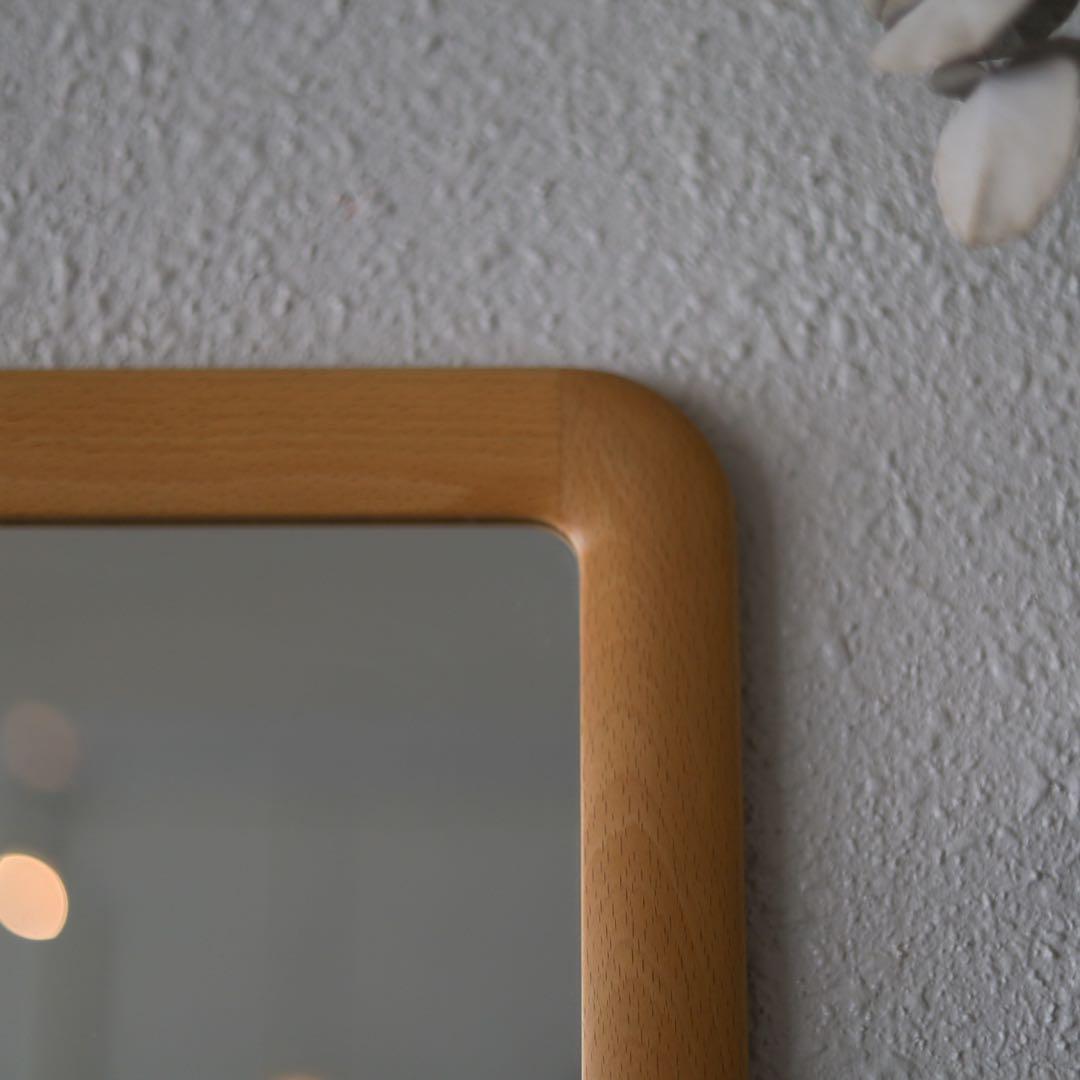 壁掛け鏡　長方形　角丸