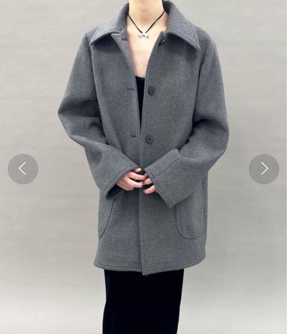 メルトンステンカラーコート