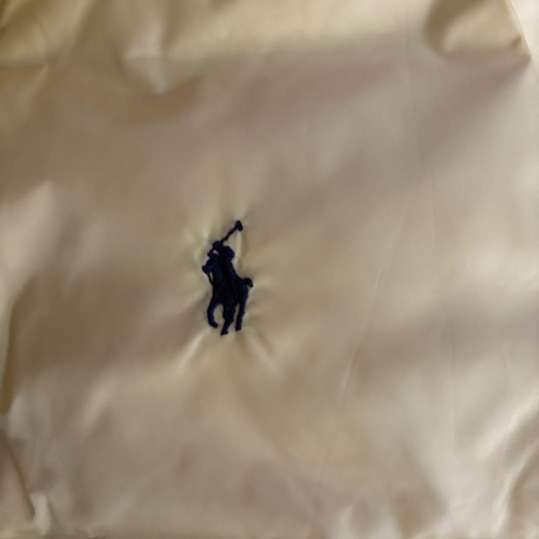 ポロラルフローレン リバーシブルダウンベスト ネイビー×イエロー Lサイズ