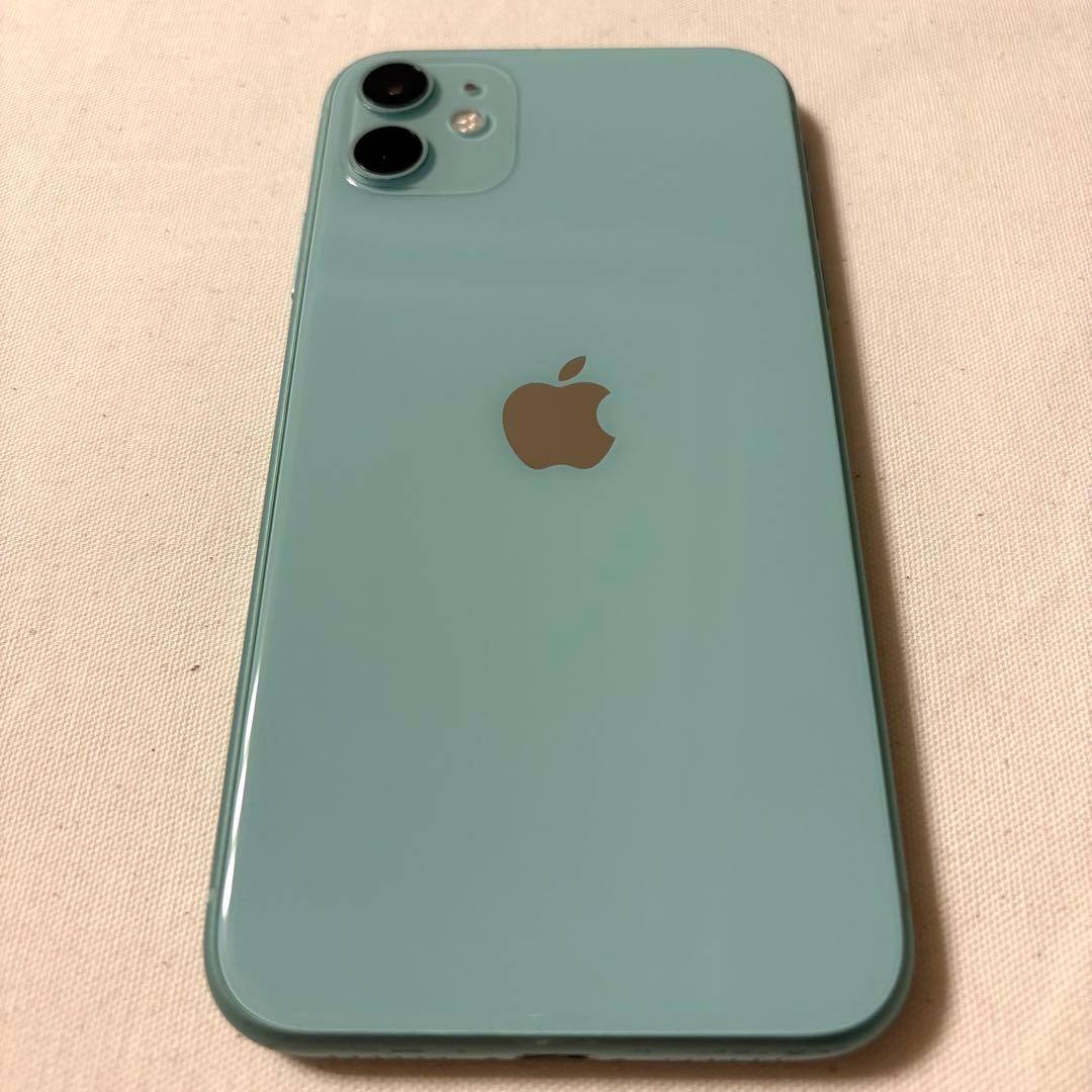 【美品】Apple iPhone 11 128GB グリーン simフリー