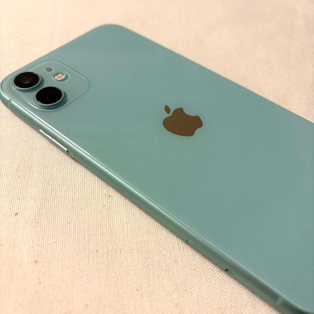 【美品】Apple iPhone 11 128GB グリーン simフリー