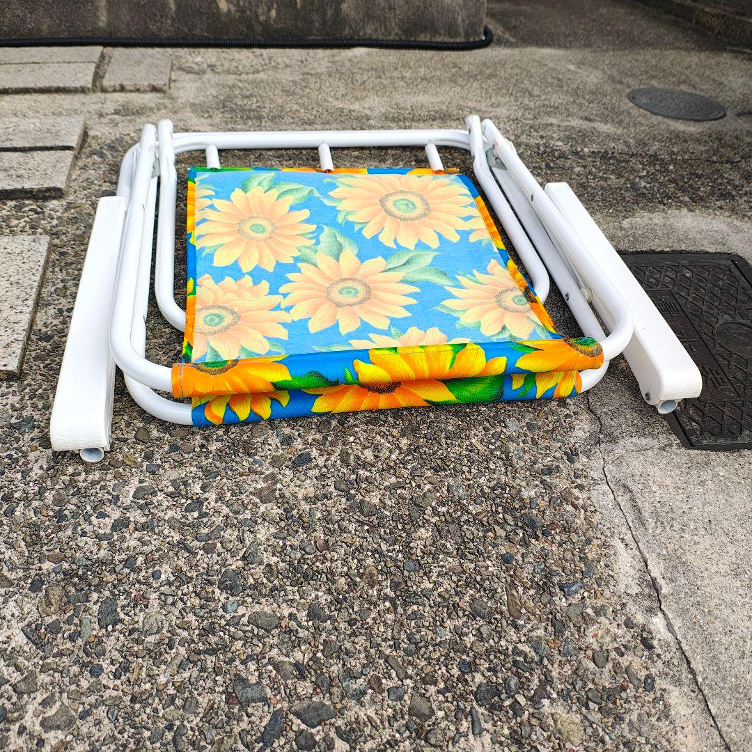 折りたたみ式アウトドアチェア 2脚セット 昭和レトロ