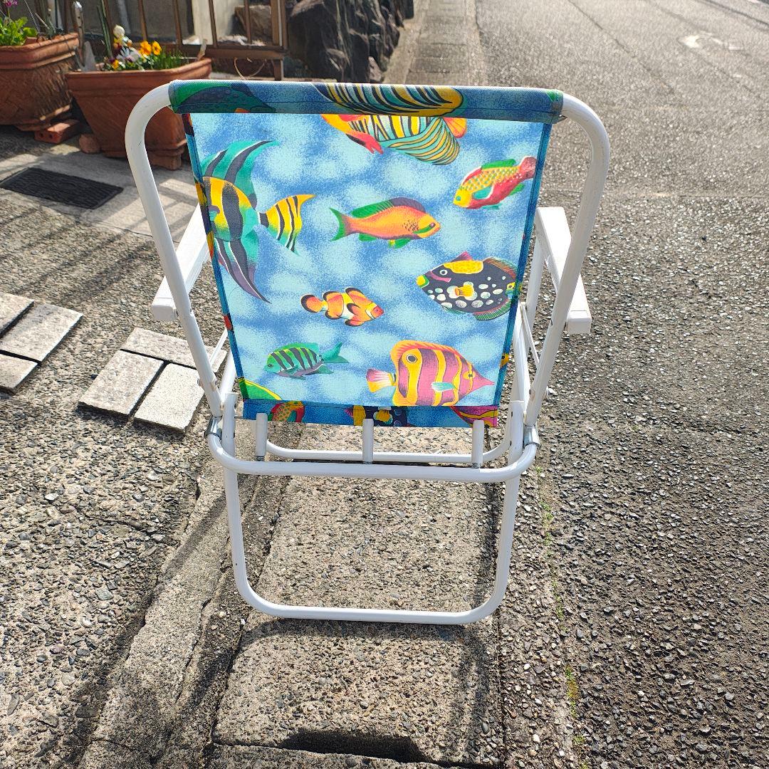 折りたたみ式アウトドアチェア 2脚セット 昭和レトロ