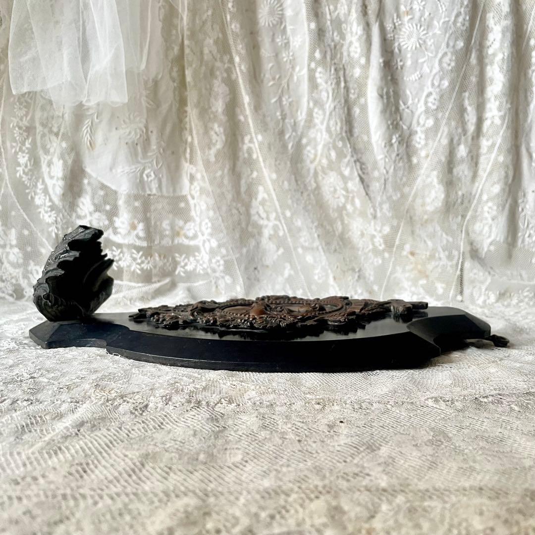 聖母マリア聖水盤　ベネティエ　レリーフ　ナポレオン三世様式フランスアンティーク