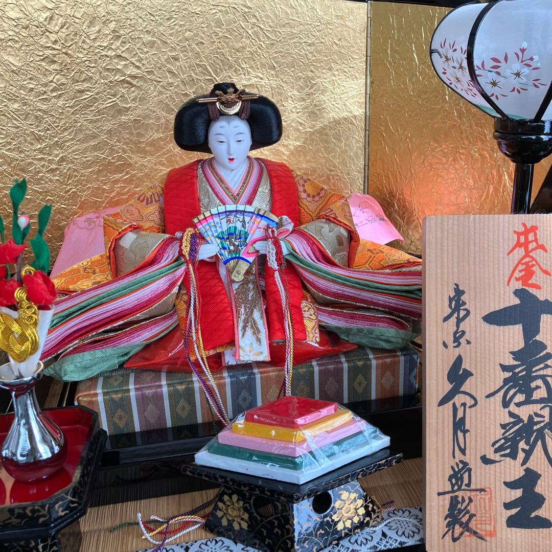 美品　伝統的な雛人形 ひな祭り飾り￼