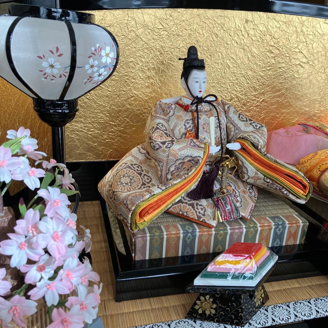 美品　伝統的な雛人形 ひな祭り飾り￼