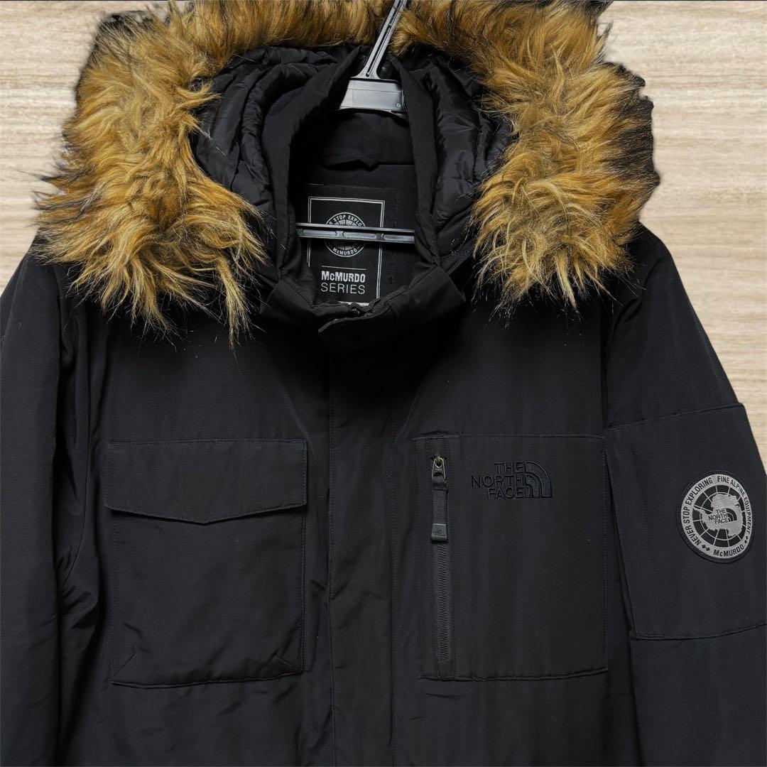 超美品 ノースフェイス マクマード ロングダウン ブラック XL