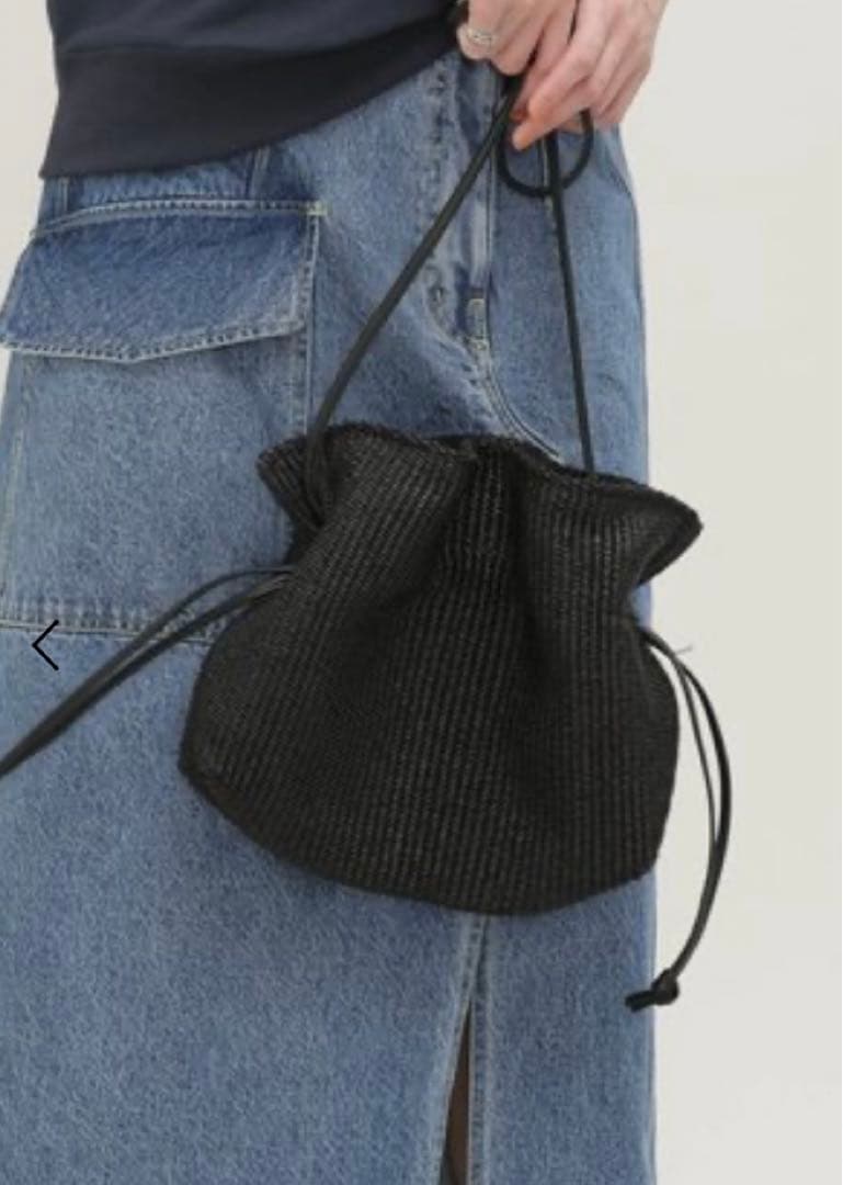 ren　新品　値札付　ナノユニバース　arron 巾着 ショルダーバッグ