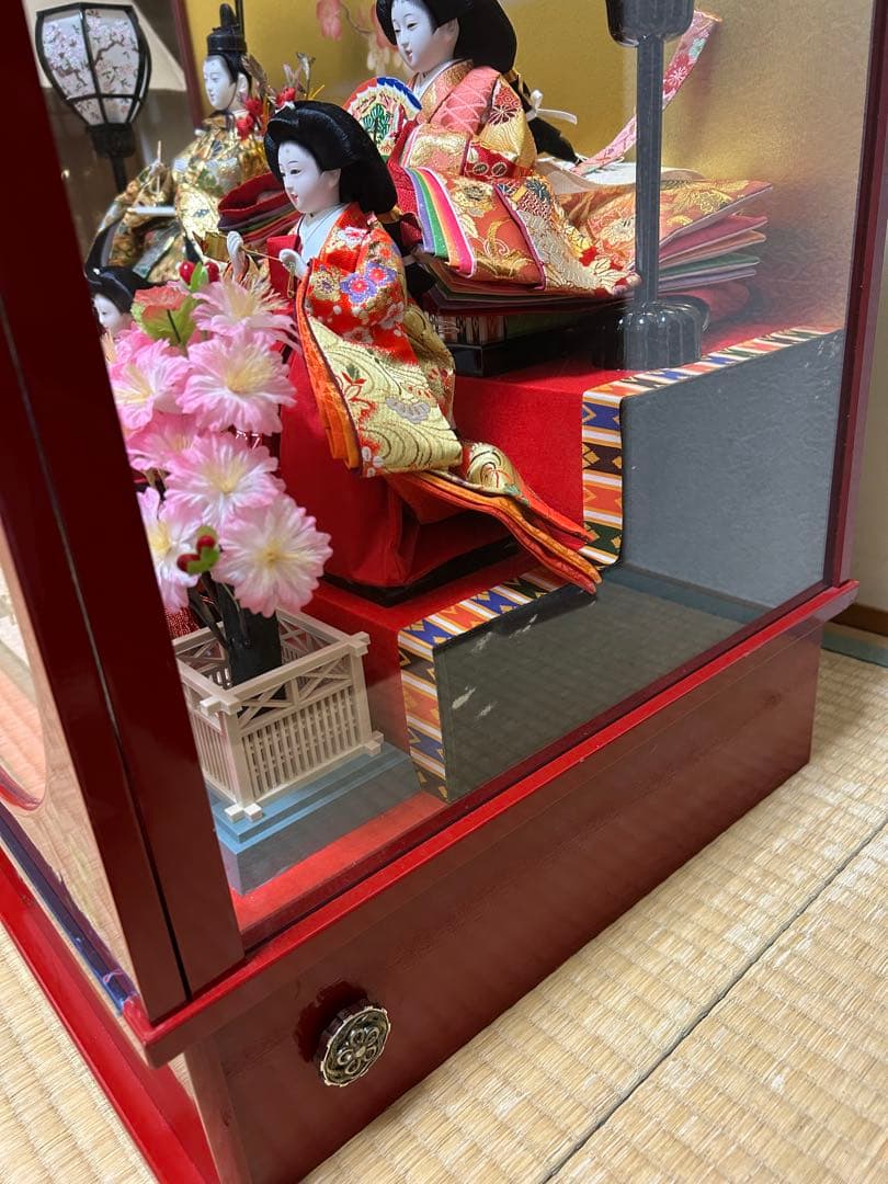 雛人形　ガラスケース　オルゴールつき　引取希望