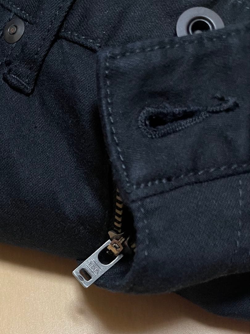 専用品 00s CIVARIZE スタッズ ダメージ ジップ スキニーデニム 黒