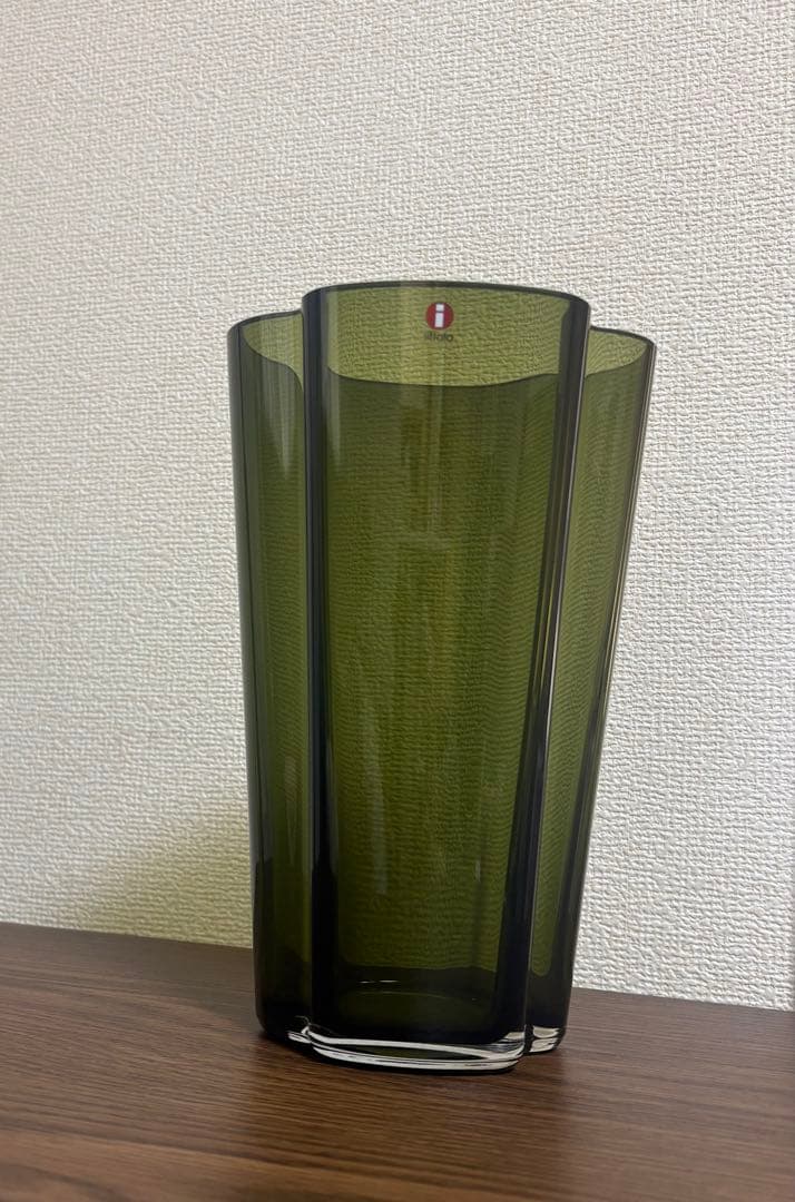 新品 イッタラ アアルト ベース 220mm モスグリーン