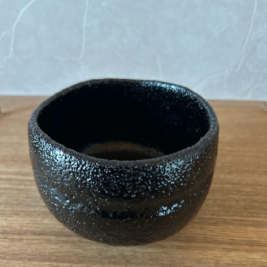渓古石香　伊曽嶋窯　黒茶碗　兼中斎書付箱　堀内宗完　銘　松潭　茶道具