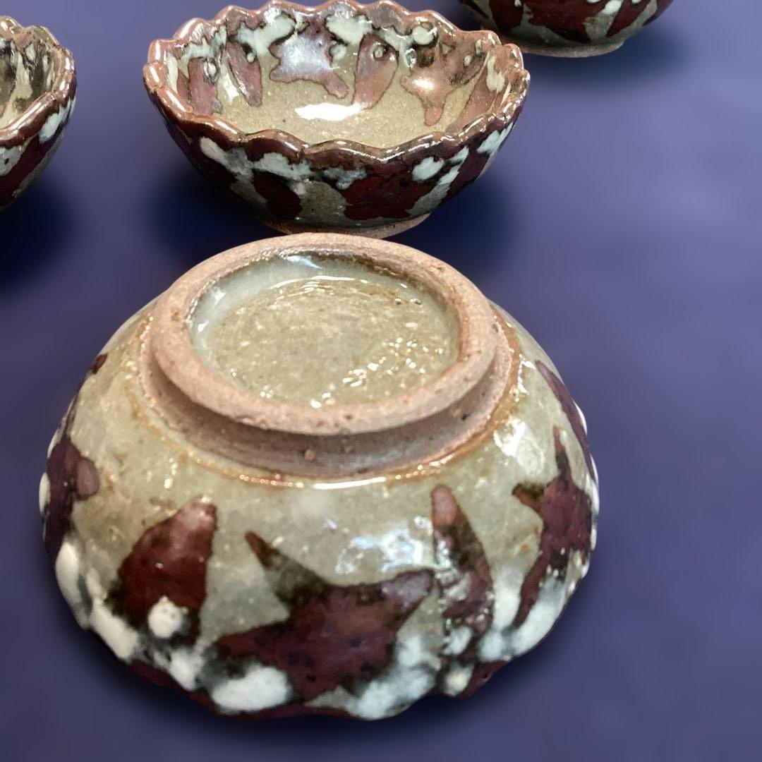 ｋｅｎｇｏｔ　　京焼乾山写雪笹少々鉢6客　黄交チ葉型小皿10客　　新品