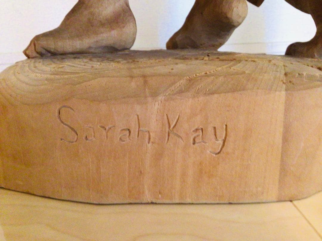 超特大逸品・非売品1点物・木彫り人形・ANRI・アンリ工房『サラ・ケイ』57cm