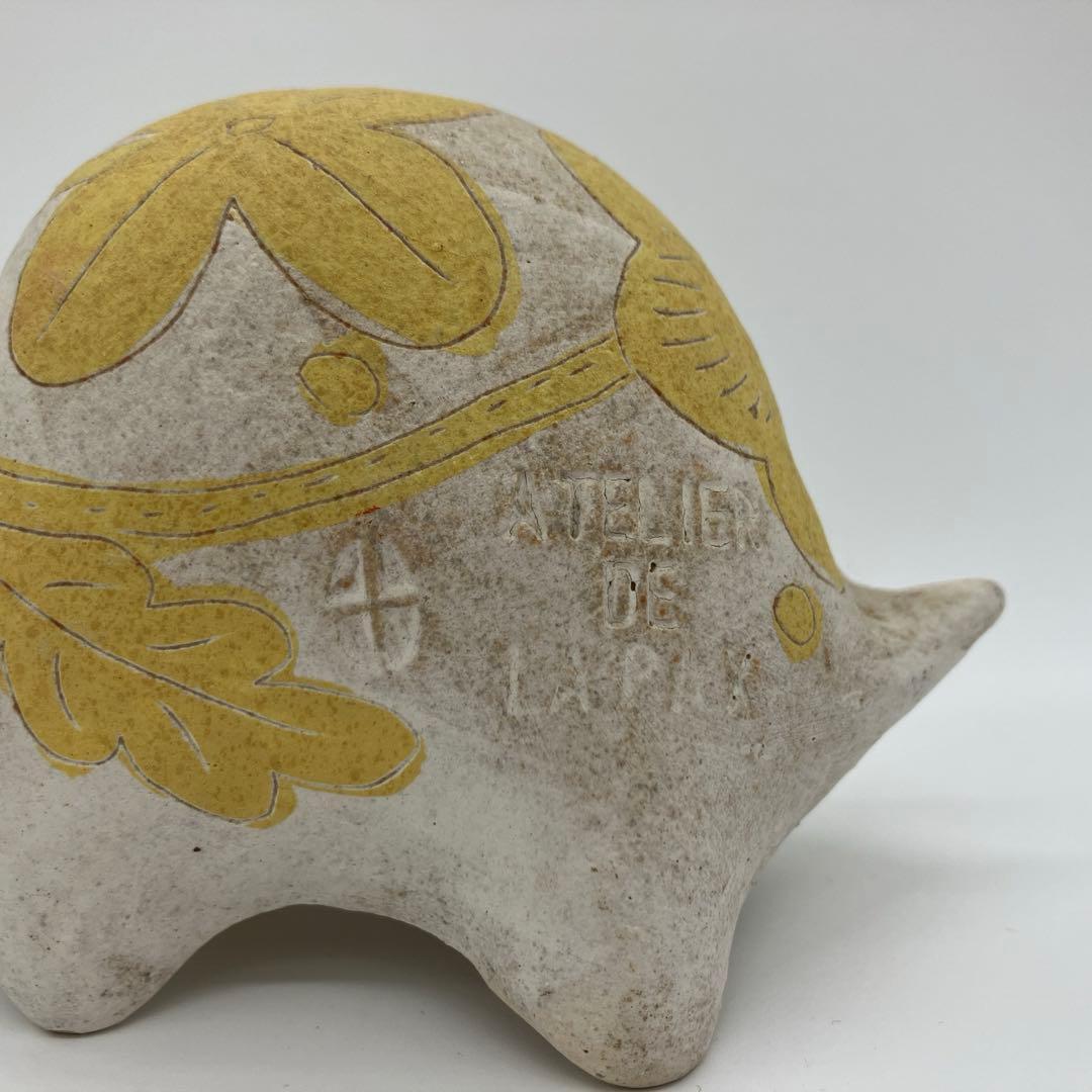 鹿児島睦　亀　置物　イエロー