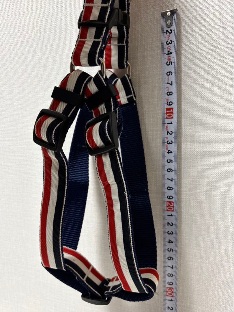 【THOM BROWNE】ドックハーネス 犬用 ペット用品 トリコロール S