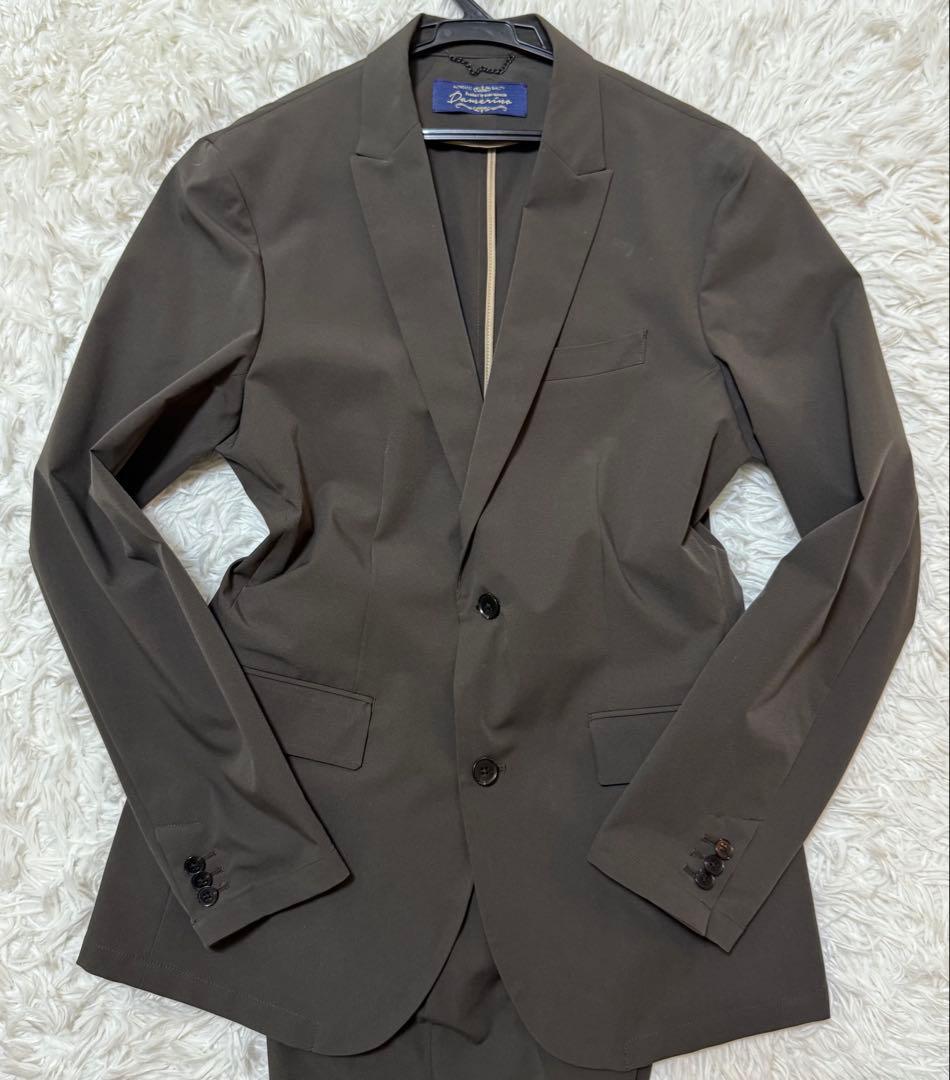 【極美品】nano universe トラベルスーツセットアップSOLOTEX