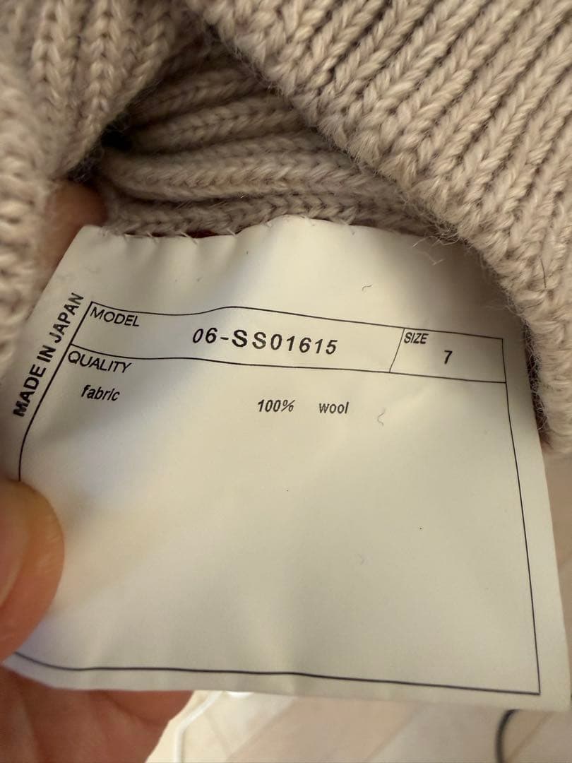 sus-sous シュス　西谷期　フィッシャーマンニット　サイズ7