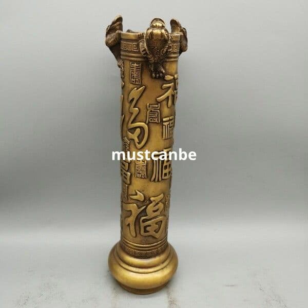 銅器 香筒 蓮華筆筒 香挿 仏堂 置物 工芸品