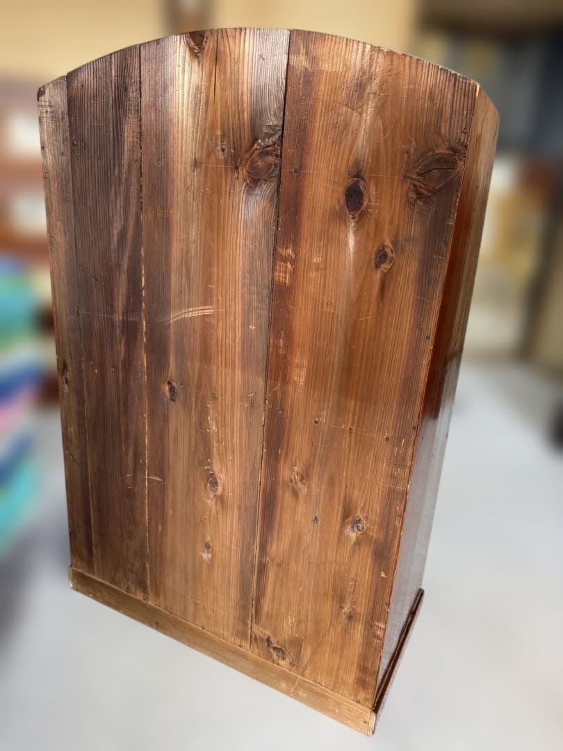 アンティーク 戦前 昭和初期 無垢木製 ライティングビューロー 折畳書斎机