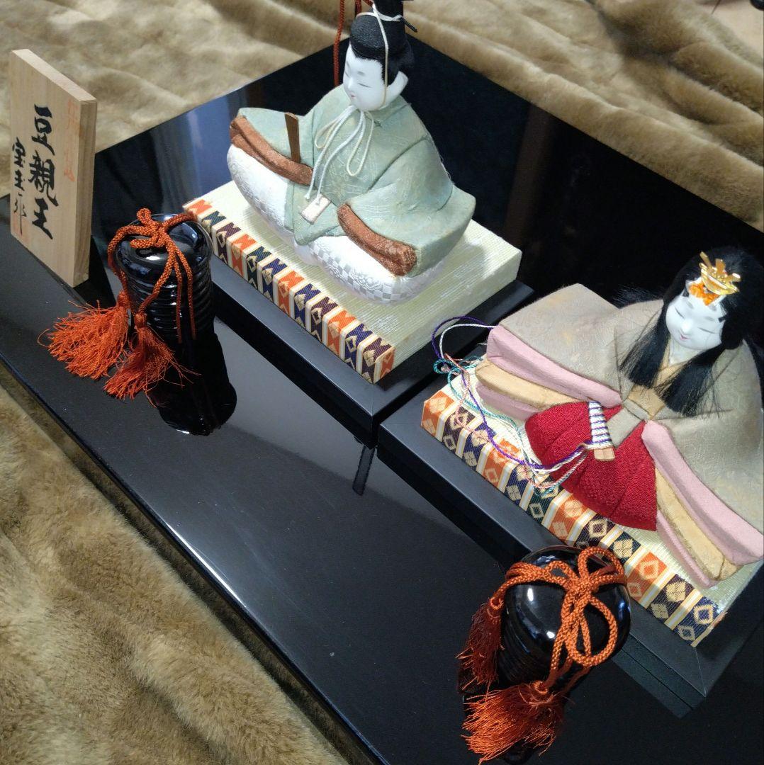 雛人形・親王飾り「宝玉作」美品・江戸木目込み