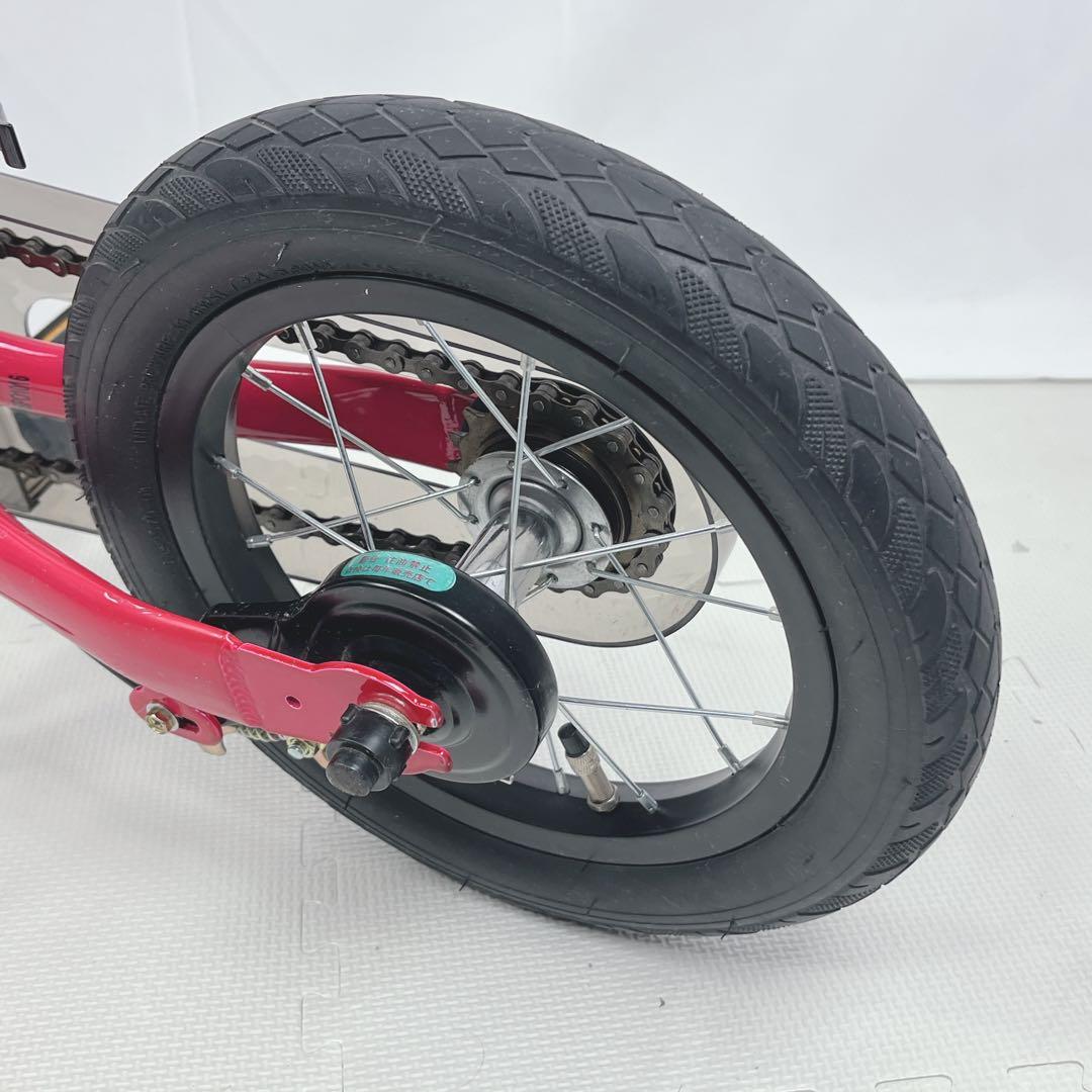 【美品】へんしんバイク2 12インチ ピンク スタンド付