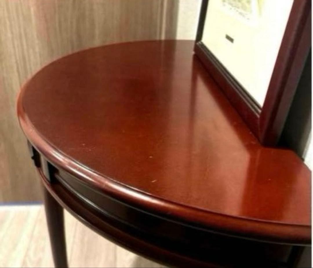 ☆高級家具☆木製ダークブラウン コンソールテーブル引き出し付