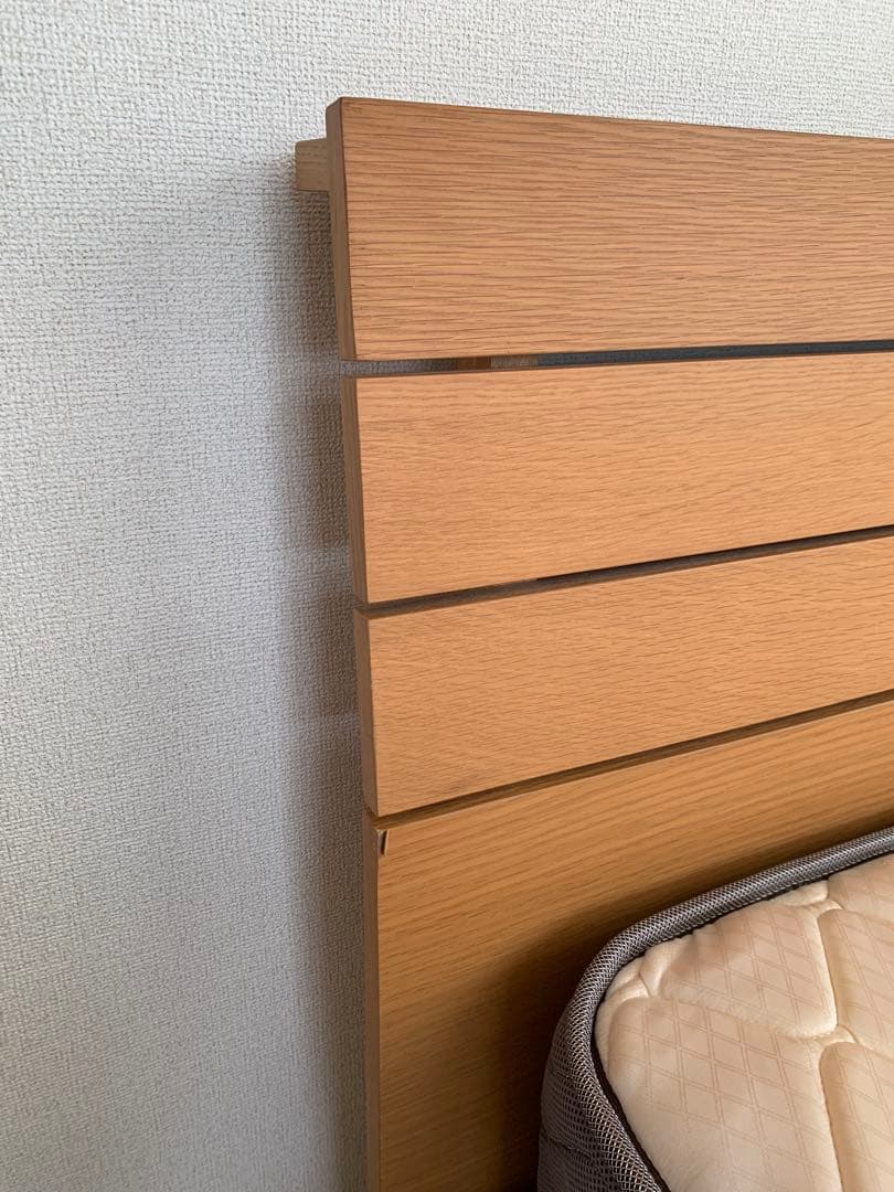 ニトリすのこダブルベッドフレーム+ ダブルポケットコイルマットレス厚さ20cm