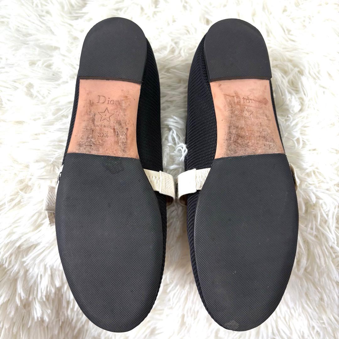 【美品】ディオール　J'ADIOR ロゴ入　フラットシューズ