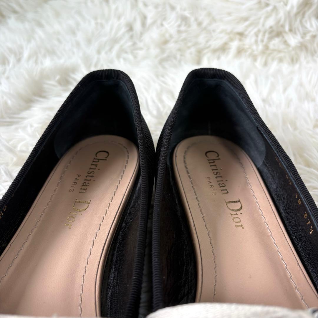 【美品】ディオール　J'ADIOR ロゴ入　フラットシューズ