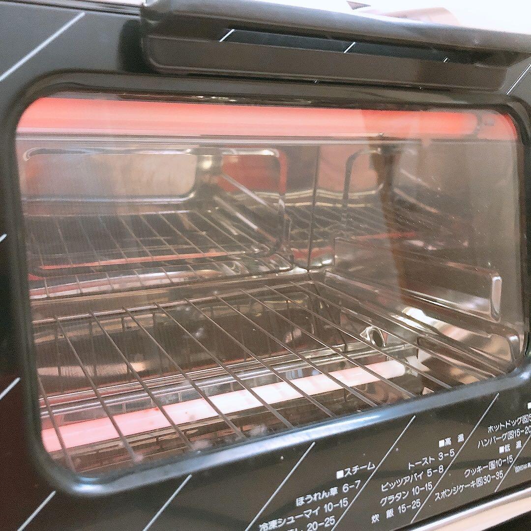 通電OK トーヨー スチームオーブン ＆トースター レトロ家電 付属品有 箱有