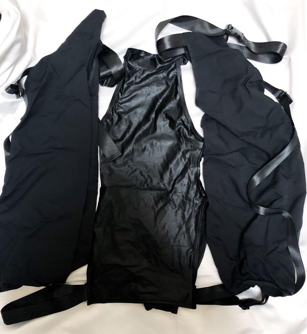 【5点SET】M企画　サイバーチャイナハイレグ　ぶか袖・パフ袖2種類付