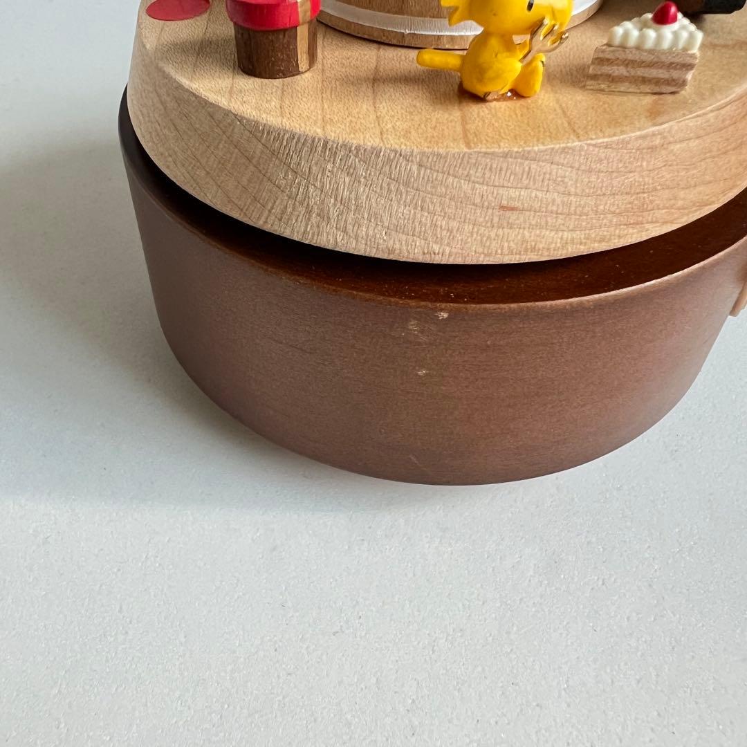 PEANUTS SNOOPYスヌーピー 木製オルゴール 誕生日ケーキ2014