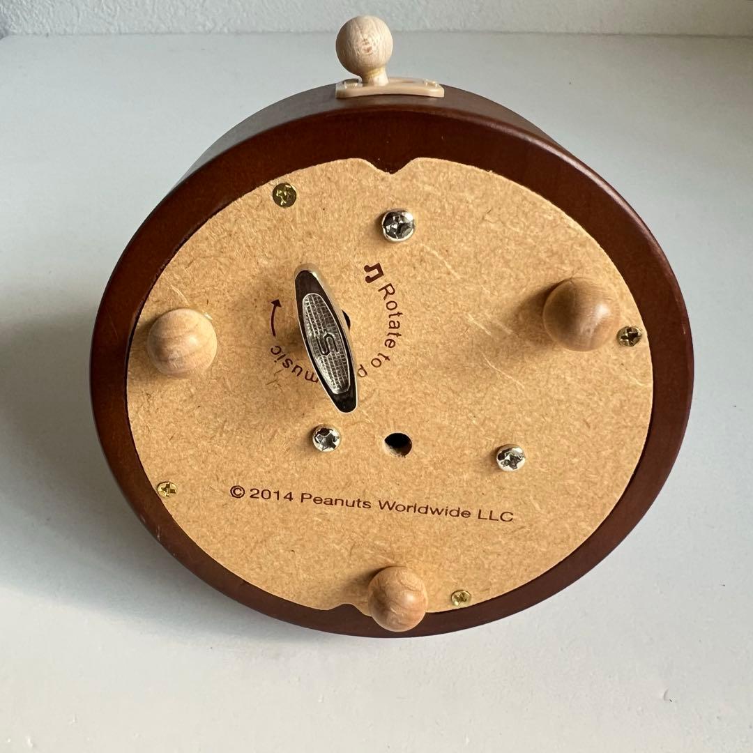 PEANUTS SNOOPYスヌーピー 木製オルゴール 誕生日ケーキ2014