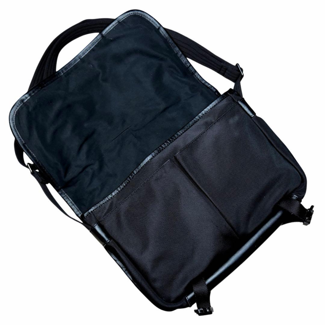 美品✨ポロ ラルフローレン メッセンジャーバッグ ショルダーバッグ　レザー　黒