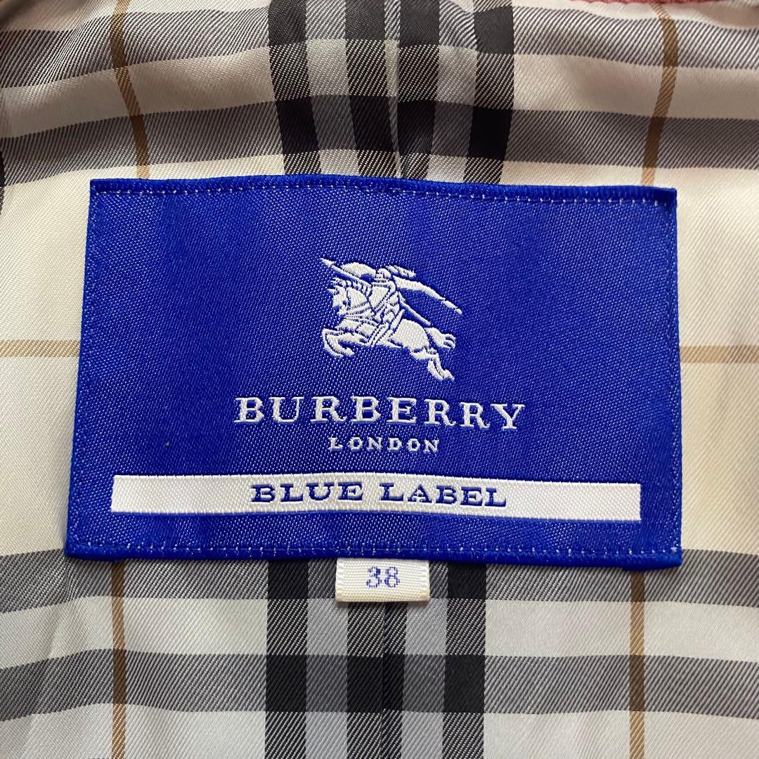 BURBERRY BLUE LABEL ピンク　ウールコート　ノバチェック