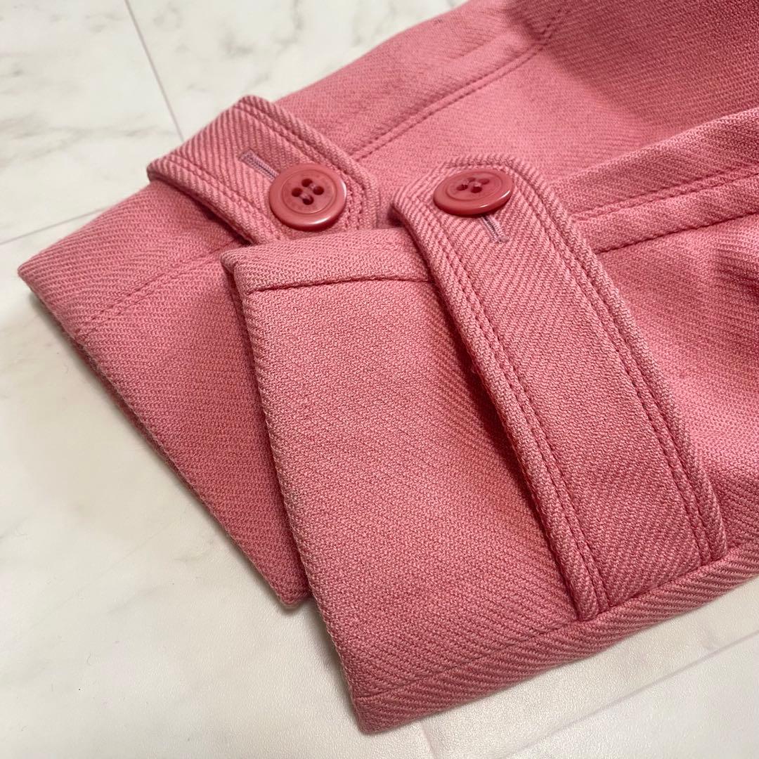 BURBERRY BLUE LABEL ピンク　ウールコート　ノバチェック