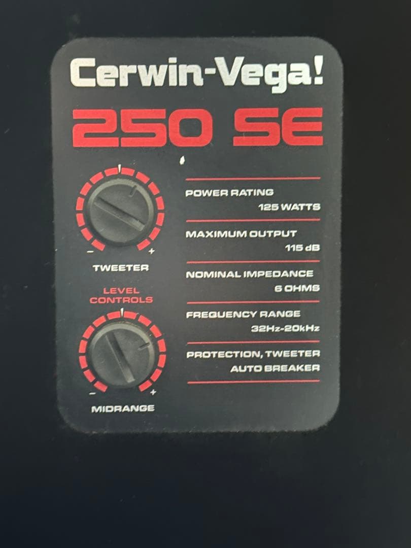 CERWIN-VEGA! 250SE スピーカー