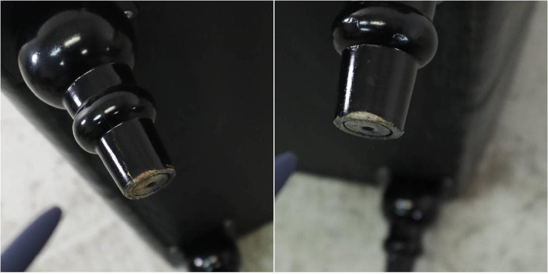 ヴィンセントコレクション シングルソファ ブラック 鋲打ち 英国アンティーク調