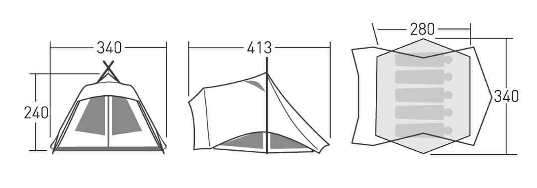 オガワ　ピレウス ５人用 2746B 箱壊れ　新品未使用