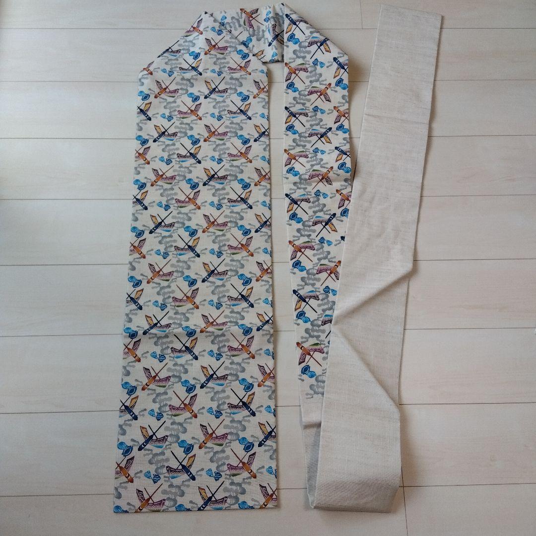 まっくのさくらです。名古屋帯　城間栄順　琉球紅型　証紙あり　落款あり