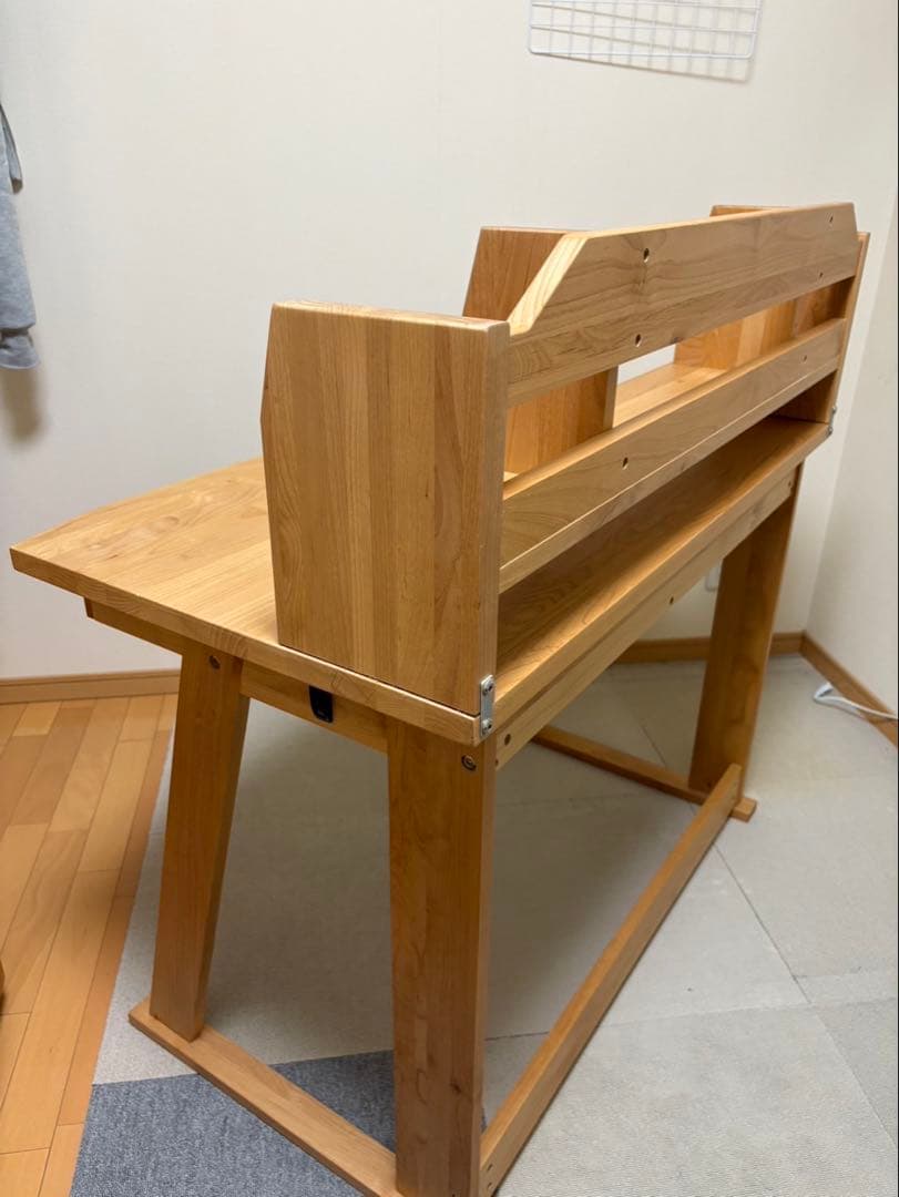 【フジ】アクタス　学習机 ＋シェルフ　引き出し付き