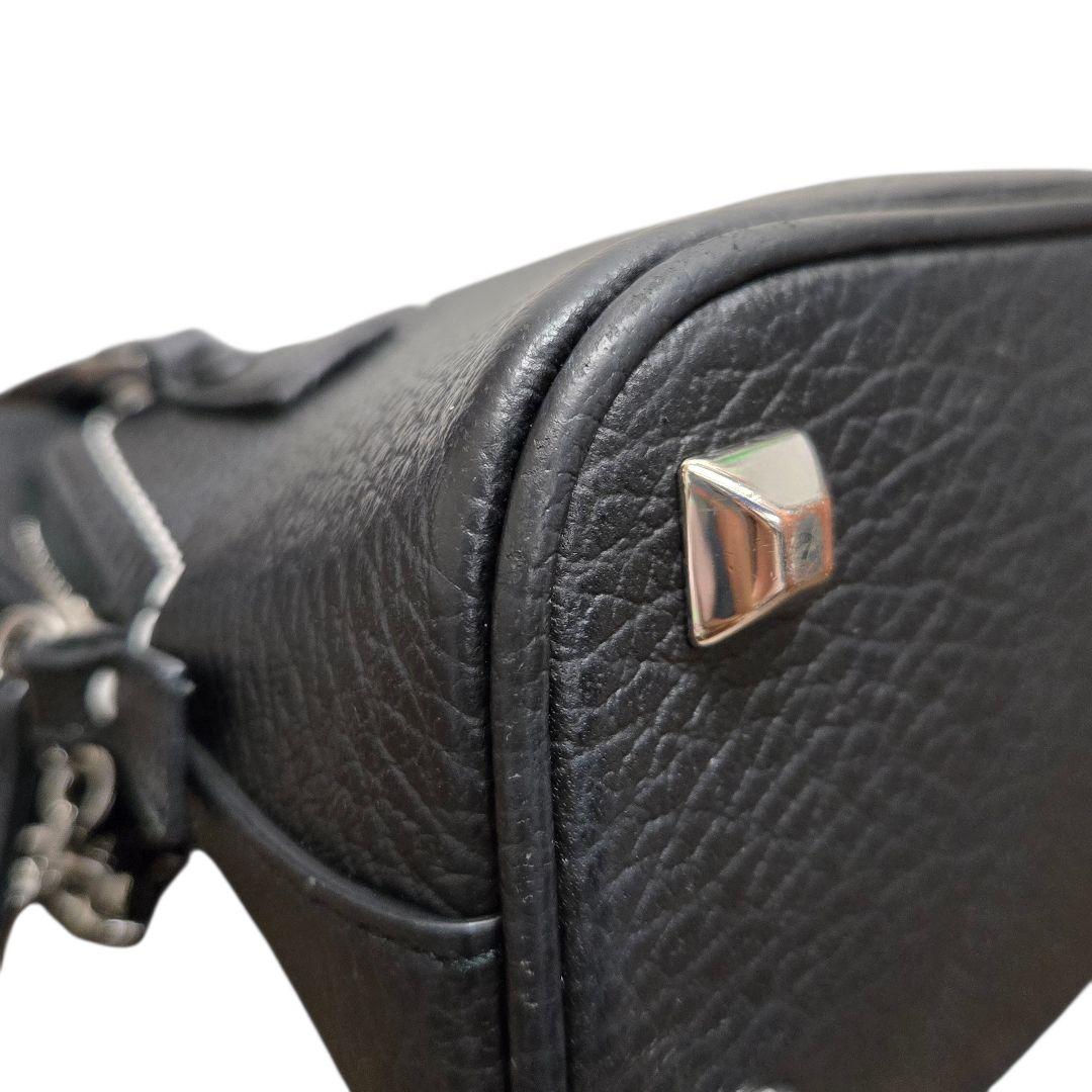 メゾンマルジェラ 5AC マイクロ チェーン ショルダーバッグ ブラック