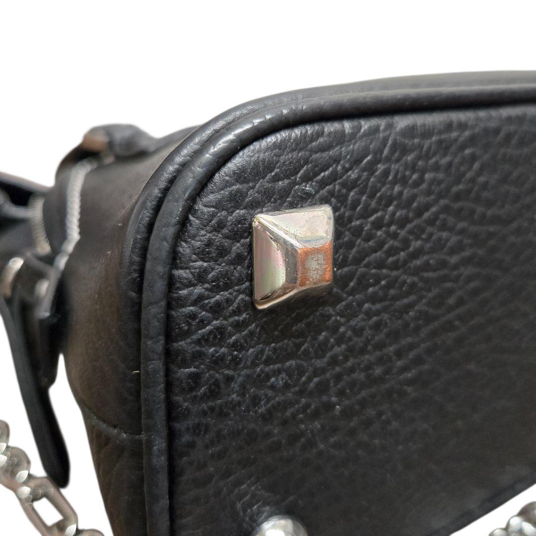 メゾンマルジェラ 5AC マイクロ チェーン ショルダーバッグ ブラック