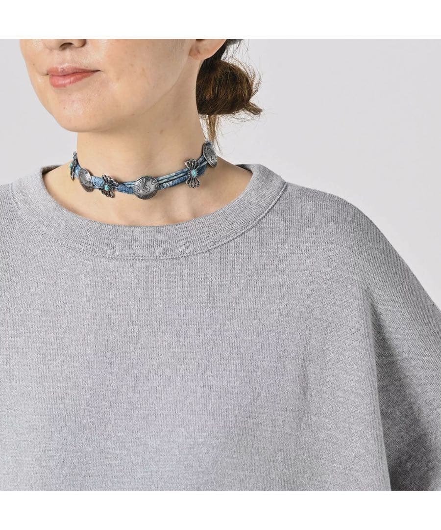 ●45R 45rpm●コットンスムースチュニック キミドリ