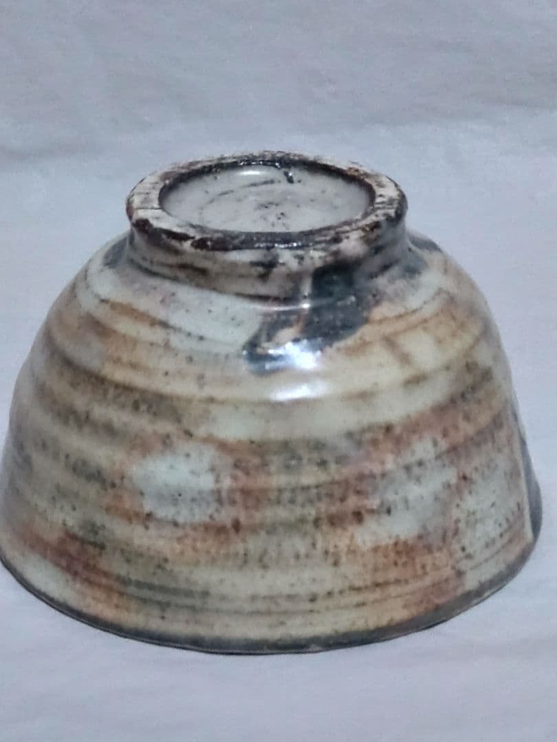 茶道具　京焼　祥雲窯　原清和造　粉引茶碗