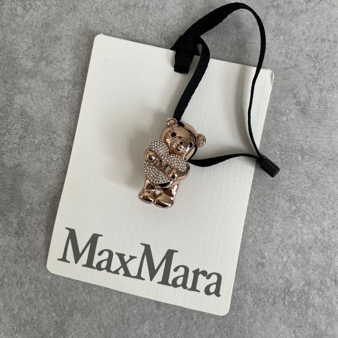 【新品未使用】Max Mara シャイニー テディベア ブローチ